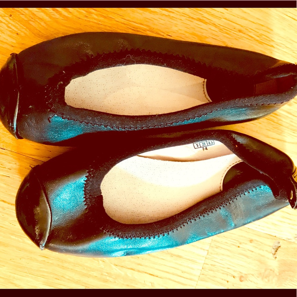 Stuart Weitzman Black Flats Toddler Size 9